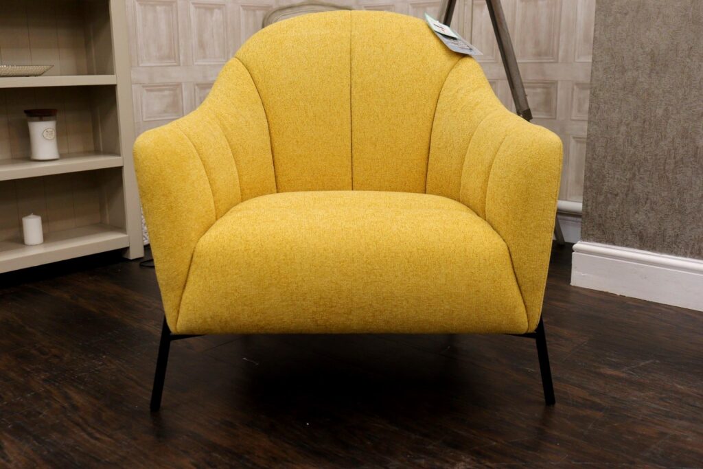 Violino - FIORINA (Famous Designer Brand) Premium ‘Lacotta Sunset’ Soft Fabrics Collection – Designer Accent Chair