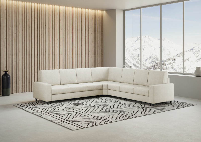 7 seater corner sofa in beige