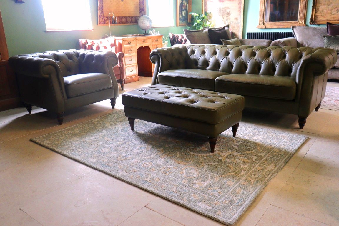 THE HERITAGE GALLERY | SANDRINGHAM | GRAND SOFA + CLUB CHAIR + STOOL - Image 2