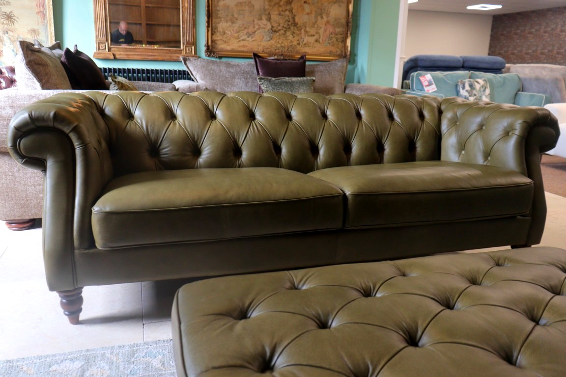 THE HERITAGE GALLERY | SANDRINGHAM | GRAND SOFA + CLUB CHAIR + STOOL - Image 8
