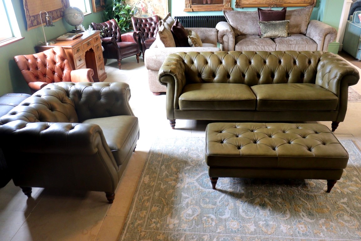 THE HERITAGE GALLERY | SANDRINGHAM | GRAND SOFA + CLUB CHAIR + STOOL